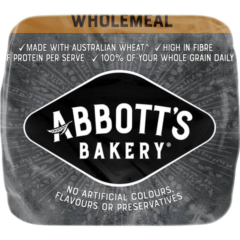 Abbott's Bakery Farmhouse Wholemeal Sandwich Slice Bread Loaf 750g