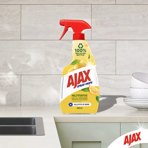 Ajax Spray & Wipe Multipurpose Lemon Citrus Trigger 500ml