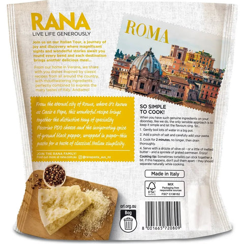 Rana Pecorino Romano & Black Pepper Tortellini 300g