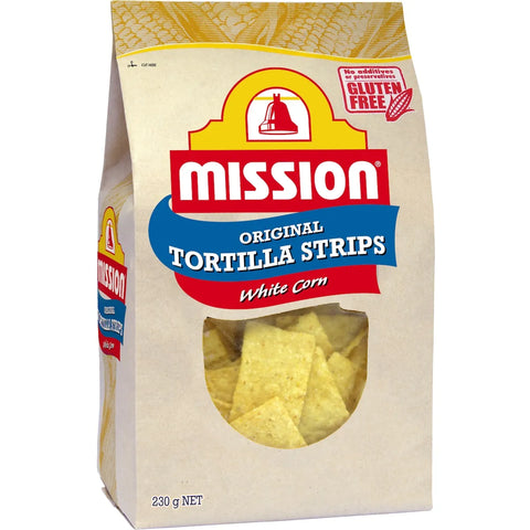 Mission Tortilla Strips White Corn 230g