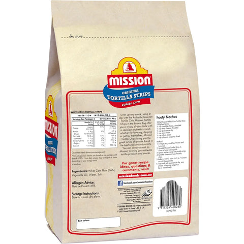 Mission Tortilla Strips White Corn 230g