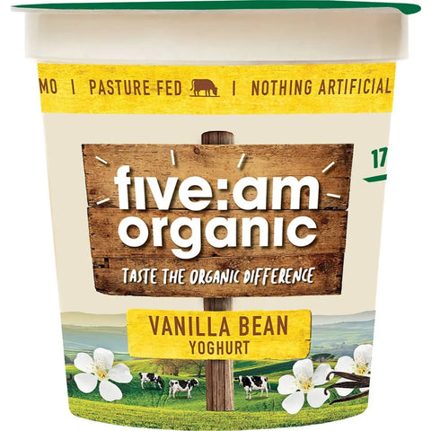 Five:am Organic Vanilla Bean Yoghurt 170g