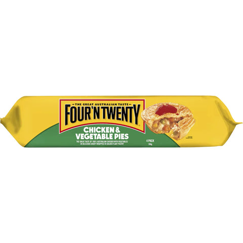 Four'n Twenty Pies Chicken & Vegetable 4 Pack 700g