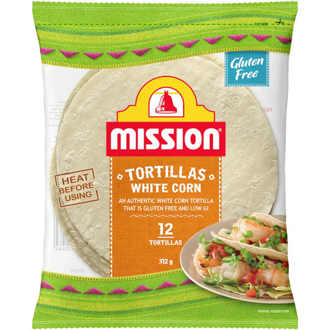 Mission White Corn Gluten-free Tortillas 12 Pack