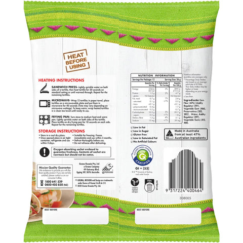 Mission White Corn Gluten-free Tortillas 12 Pack