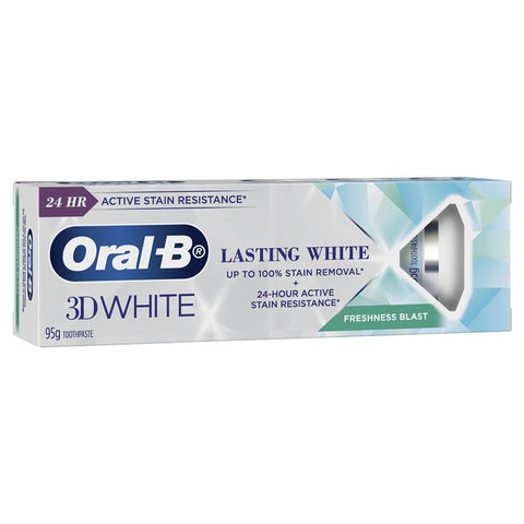 Oral B Toothpaste 3D White Lasting Freshness Blast 95g