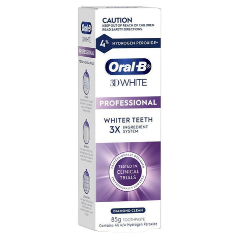 Oral B Toothpaste 3D White Diamond Clean 85g