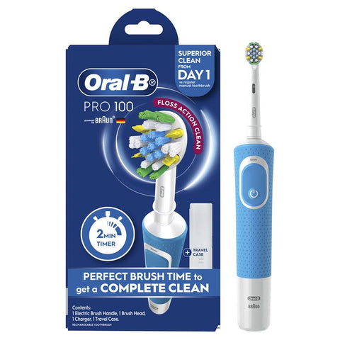 Oral B Power Toothbrush Pro 100 Floss Action