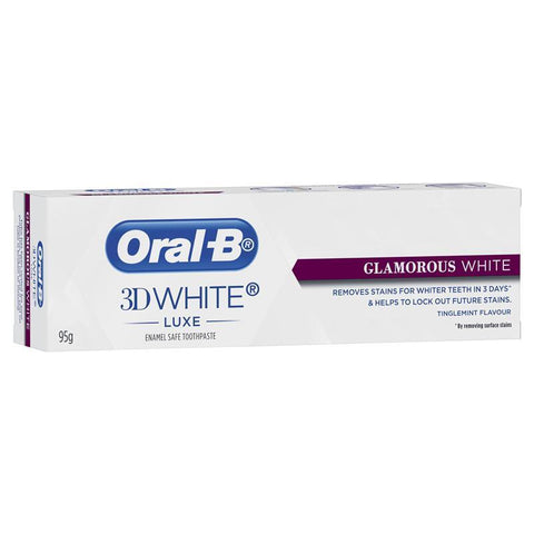 Oral B 3D White Luxe Glamorous White Toothpaste 95g