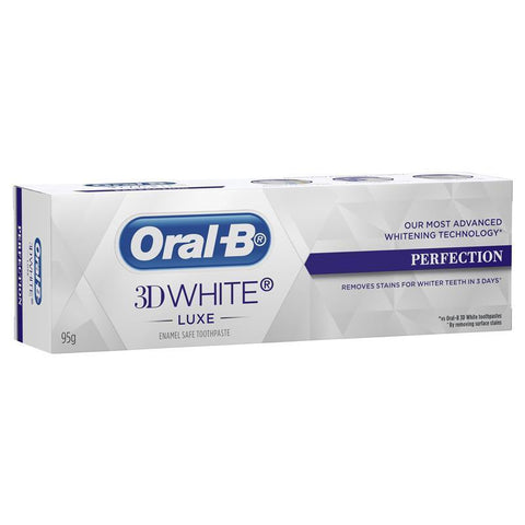 Oral B Teeth Whitening Toothpaste 3D White Luxe Perfection 95g