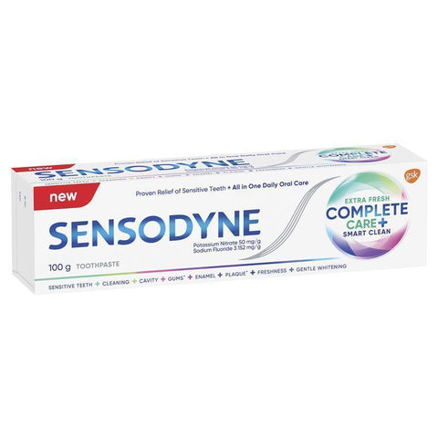 Sensodyne Toothpaste Complete Care + Smart Clean Extra Fresh 100g