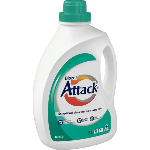 Biozet Attack Front & Top Loader Regular Laundry Liquid 2l