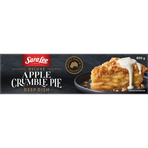 Sara Lee Deep Dish Pie With Apple Crumble Top 800g