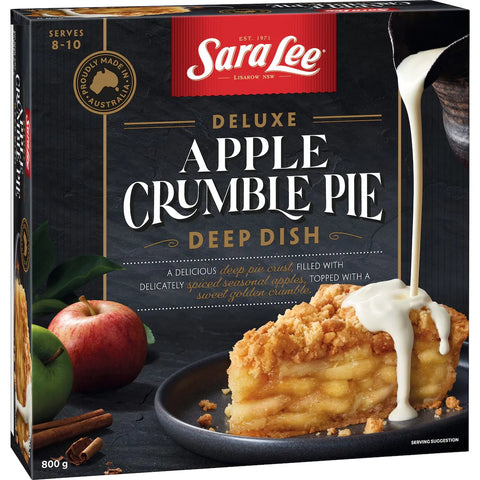 Sara Lee Deep Dish Pie With Apple Crumble Top 800g