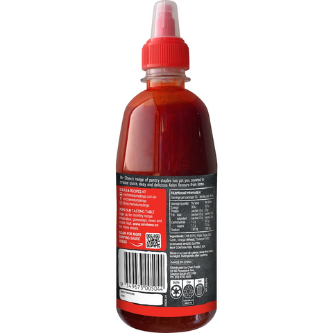 Mr Chen's Sriracha Hot Chilli Sauce 500ml