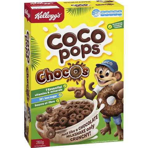 Kellogg's Coco Pops Chocos Multigrain Breakfast Cereal 260g