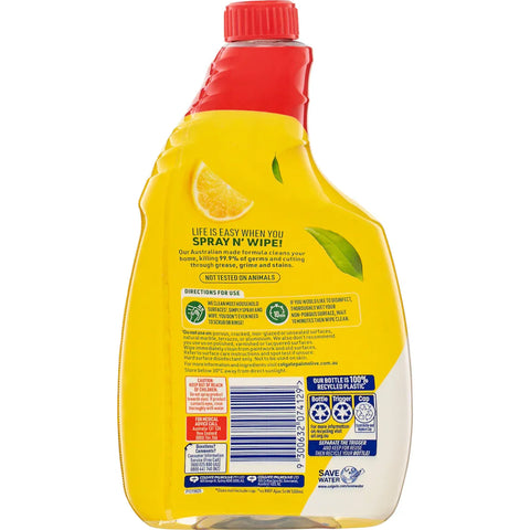 Ajax Spray & Wipe Lemon Citrus Refill 750ml