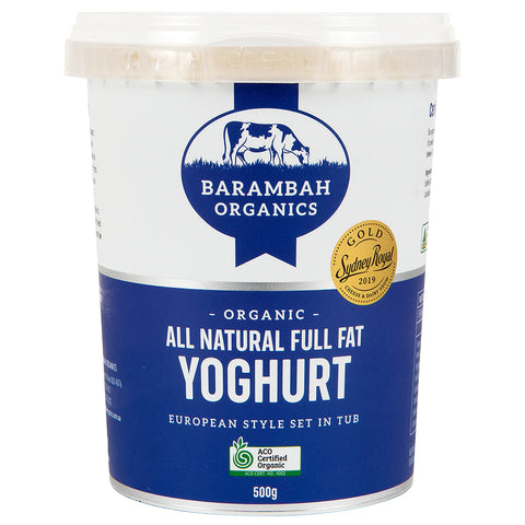 Organic All Natural Full Fat Yoghurt 500g