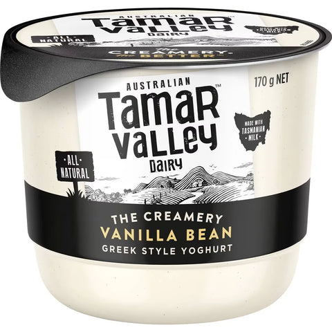 Tamar Valley Greek Style Yoghurt Vanilla Bean 170g