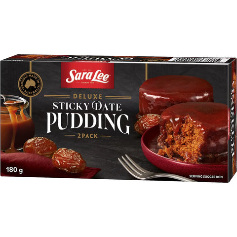 Sara Lee Deluxe Sticky Date Pudding 2 pack 180g