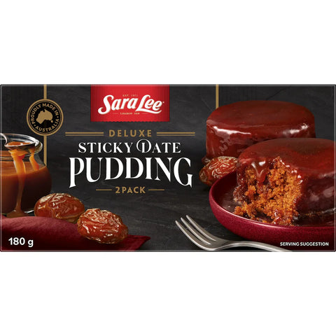 Sara Lee Deluxe Sticky Date Pudding 2 pack 180g