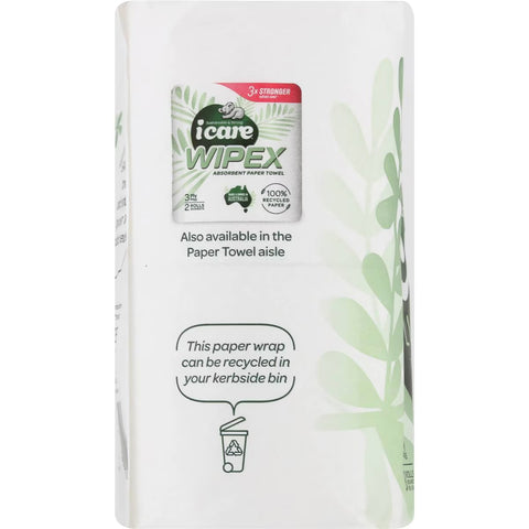 Icare 100% Recycled Toilet Tissue White 3 Ply 8 Pack