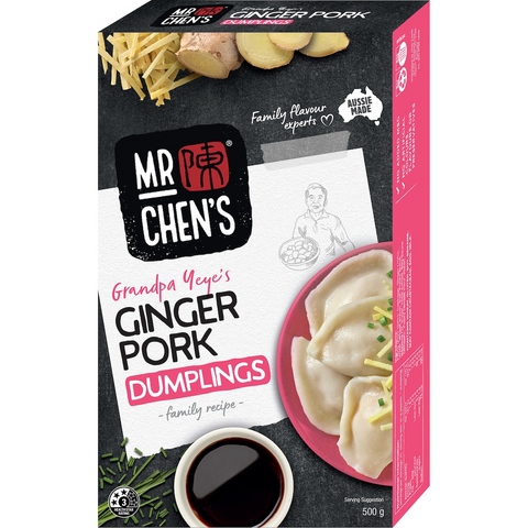 Mr Chen's Ginger Pork Dumplings 500g