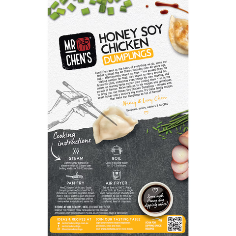 Mr Chen's Honey Soy Chicken Dumplings 500g