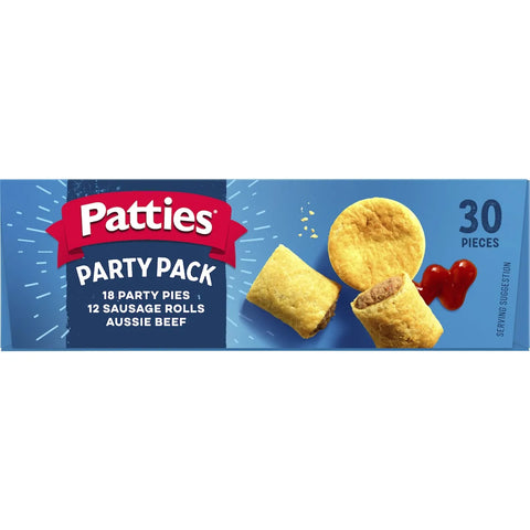 Patties Party Pack Party Pies & Sausage Rolls 30 pcs 1.25kg