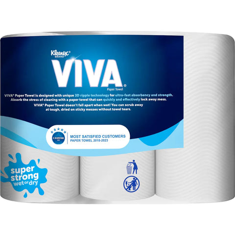 Viva Paper Towels White 360 Sheets 6 Pack