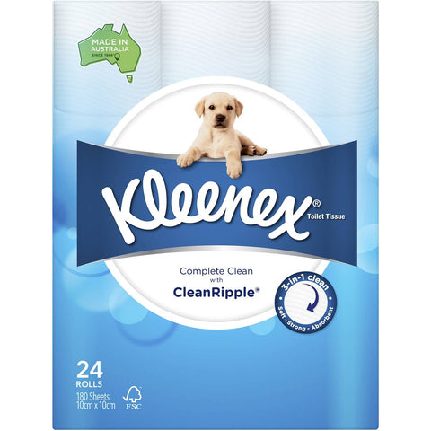 Kleenex Complete Clean Toilet Paper 24 Pack