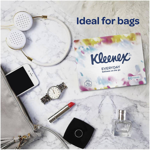 Kleenex Everyday On The Go Facial Tissues 60 Pack