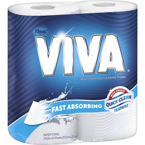 Viva Paper Towels 120 Sheets 2 Pack