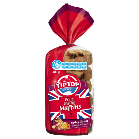 Tip Top Muffins Spicy Fruit 6 Pack