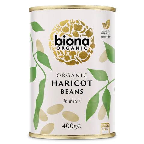 Biona Organic Haricot Beans in Water - 400g