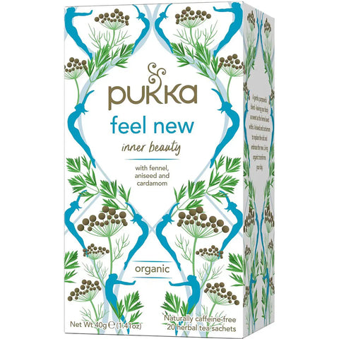 Pukka Feel New Inner Beauty Organic Herbal Tea Sachets 20 Pack