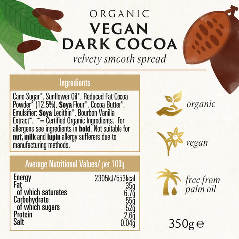 Biona Organic Vegan Dark Cacoa - 350g