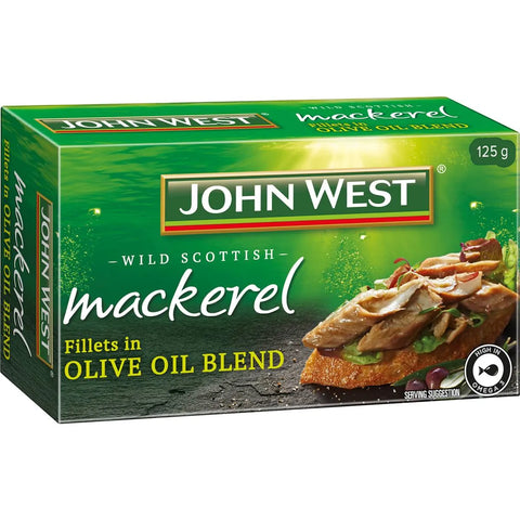 John West Mackerel Fillets In Olive Oil 125g