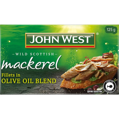 John West Mackerel Fillets In Olive Oil 125g