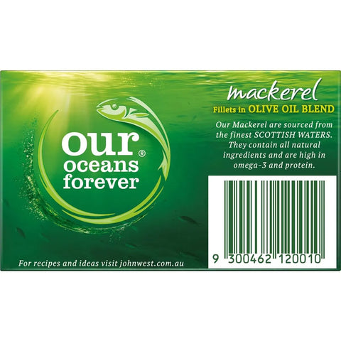 John West Mackerel Fillets In Olive Oil 125g