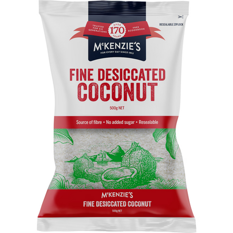 McKenzie's Fine Desiccated Coconut 500g