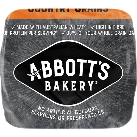 Abbott's Bakery Country Grains Sandwich Slice Bread Loaf 800g