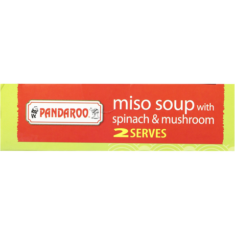 Pandaroo Japanese Instant Miso Soup Spinach 12g