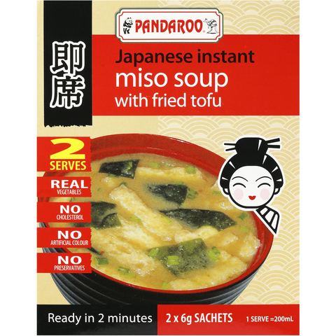 Pandaroo Japanese Instant Miso Soup Fried Tofu 12g