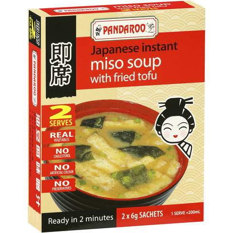 Pandaroo Japanese Instant Miso Soup Fried Tofu 12g