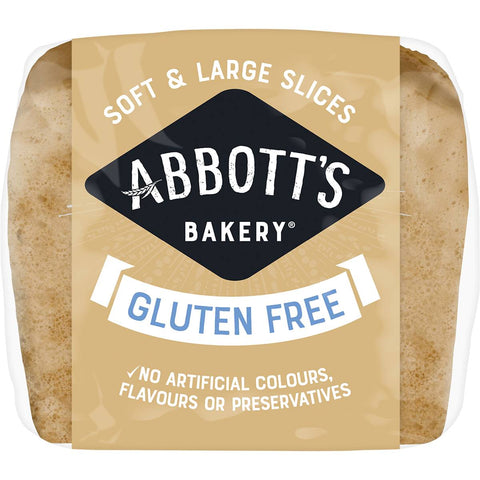 Abbott's Bakery Gluten Free Rustic White Bread Slice Loaf 500g