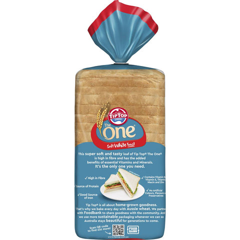 Tip Top The One White Toast Slice Bread Loaf 700g