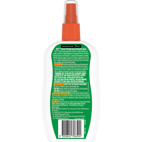 Off! Insect Repellent Pump Spray Tropical Strength 175mL