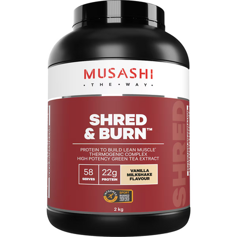 Musashi Shred & Burn Van Milkshake Powder 2kg