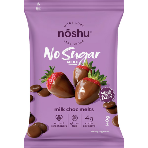 Noshu No Sugar Aded Milk Chocolate Melts 4g